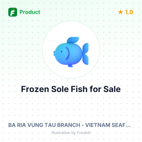 Frozen Cleaned Sole Fish – summary card, no photo uploaded yet