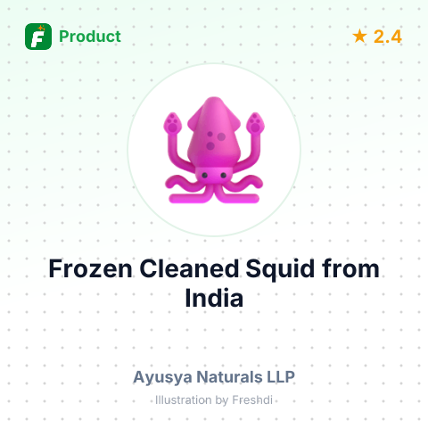 Frozen Cleaned Squid – summary card, no photo uploaded yet