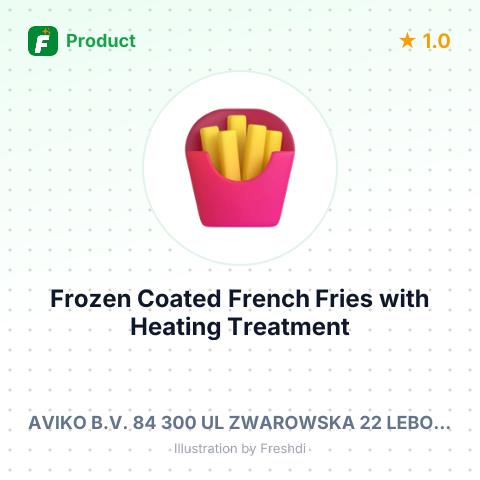 Frozen Coated French Fries with Heating Treatment – summary card, no photo uploaded yet