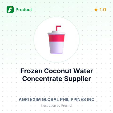 Frozen Coconut Water Concentrate – summary card, no photo uploaded yet