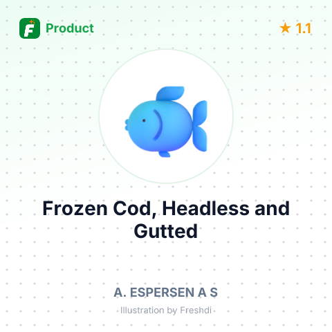 Frozen Cod, Headless and Gutted – summary card, no photo uploaded yet