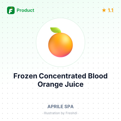 Frozen Concentrated Blood Orange Juice – summary card, no photo uploaded yet
