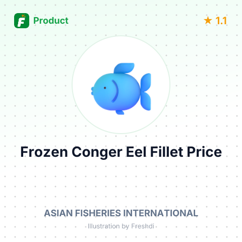 Frozen Conger Eel Fish Fillet – summary card, no photo uploaded yet