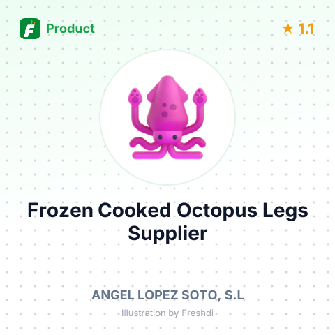 Frozen Cooked Octopus Legs – summary card, no photo uploaded yet