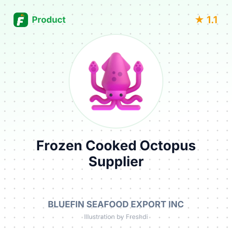 Frozen Cooked Octopus – summary card, no photo uploaded yet