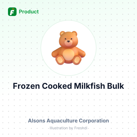Frozen Cooked Stuffed Milkfish – summary card, no photo uploaded yet