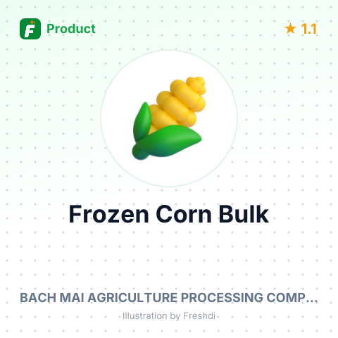 Frozen Cooked Sweet Corn – summary card, no photo uploaded yet