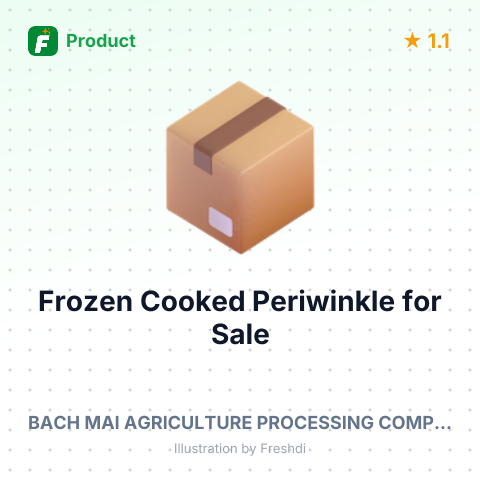 Frozen Cooked Whole Periwinkle – summary card, no photo uploaded yet