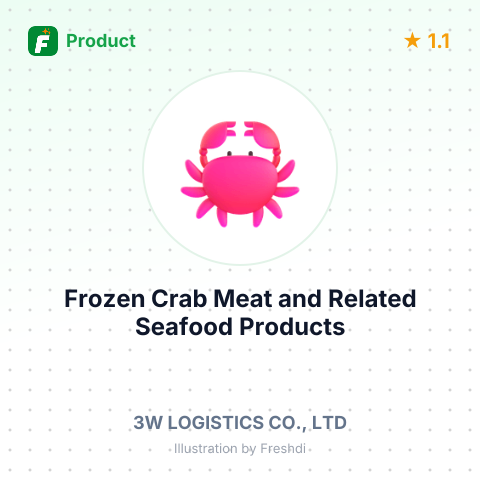Frozen Crab Meat and Related Seafood Products – summary card, no photo uploaded yet