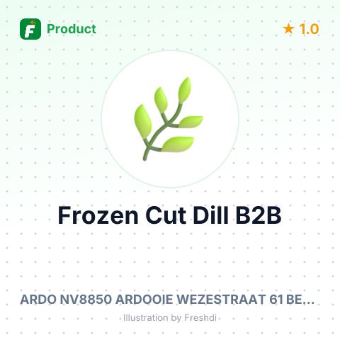 Frozen Cut Dill – summary card, no photo uploaded yet
