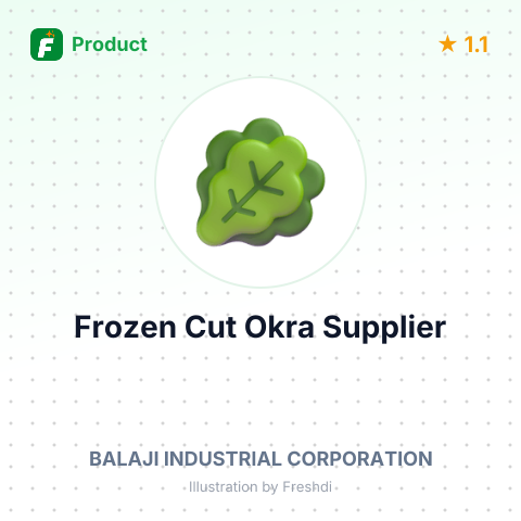 Frozen Cut Okra – summary card, no photo uploaded yet