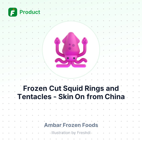 Frozen Cut Squid Rings and Tentacles - Skin On – summary card, no photo uploaded yet