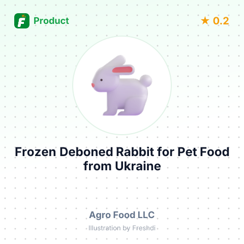 Frozen Deboned Rabbit for Pet Food – summary card, no photo uploaded yet