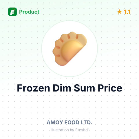 Frozen Dim Sum Assortment – summary card, no photo uploaded yet