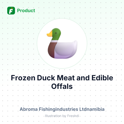 Frozen Duck Meat and Edible Offals – summary card, no photo uploaded yet