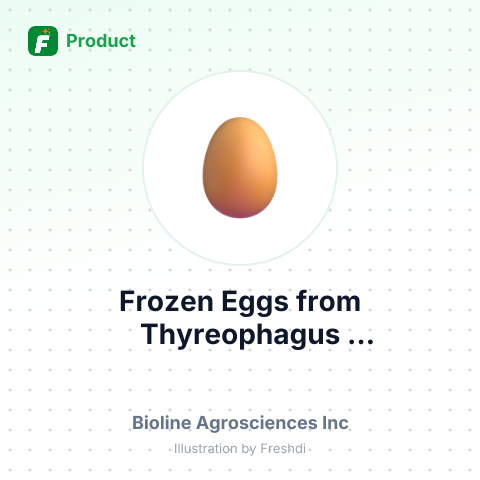 Frozen Eggs from Thyreophagus Entomophagous Bioline – summary card, no photo uploaded yet