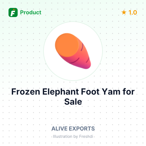 Frozen Elephant Foot Yam – summary card, no photo uploaded yet
