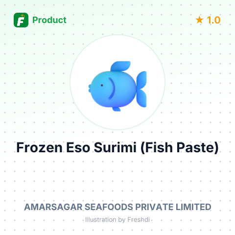 Frozen Eso Surimi (Fish Paste) – summary card, no photo uploaded yet