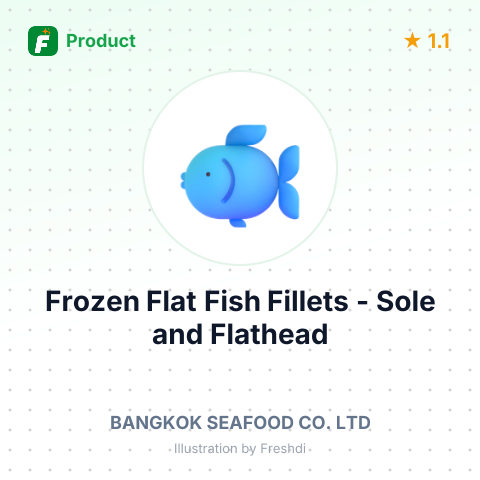 Frozen Flat Fish Fillets - Sole and Flathead – summary card, no photo uploaded yet