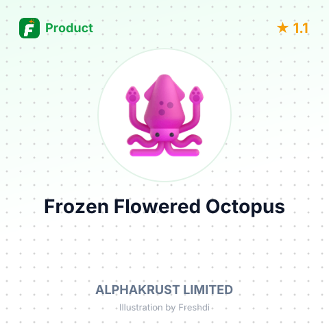 Frozen Flowered Octopus – summary card, no photo uploaded yet