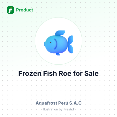 Frozen Flying Fish Roe with 10% Salt – summary card, no photo uploaded yet