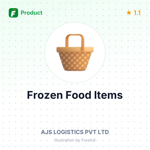 Frozen Food Items – summary card, no photo uploaded yet