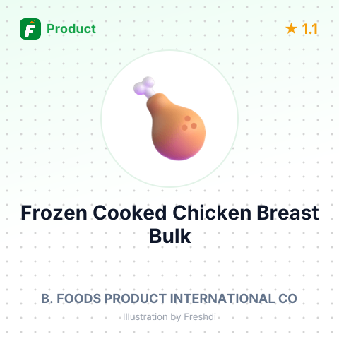 Frozen Fully Cooked Seasoned Chicken Breast Pieces – summary card, no photo uploaded yet