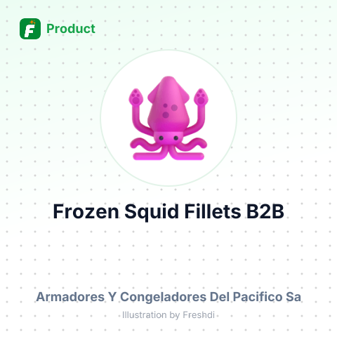 Frozen Giant Squid Fillets in Blocks for Human Consumption – summary card, no photo uploaded yet