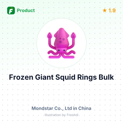 Frozen Giant Squid Rings – summary card, no photo uploaded yet