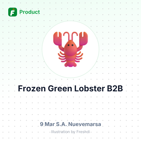 Frozen Green Lobster 100/200 Gr – summary card, no photo uploaded yet