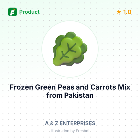 Frozen Green Peas and Carrots Mix – summary card, no photo uploaded yet