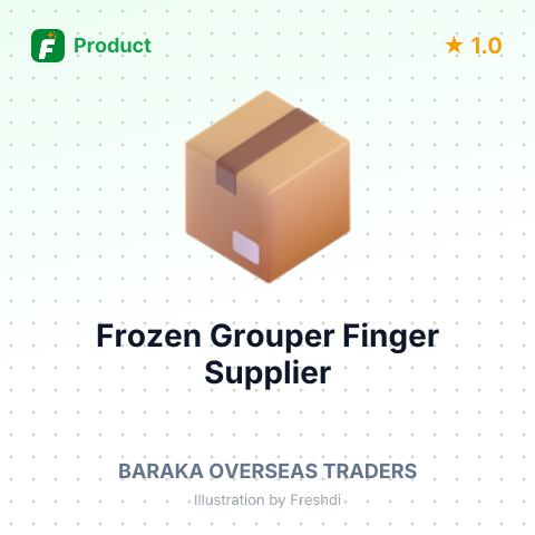 Frozen Grouper Finger – summary card, no photo uploaded yet