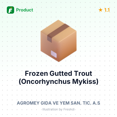 Frozen Gutted Trout (Oncorhynchus Mykiss) – summary card, no photo uploaded yet