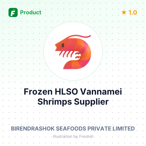 Frozen HLSO Vannamei Shrimps – summary card, no photo uploaded yet