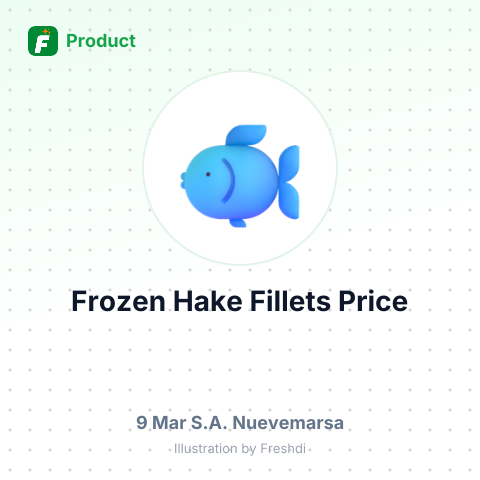 Frozen Hake Fish Fillets – summary card, no photo uploaded yet