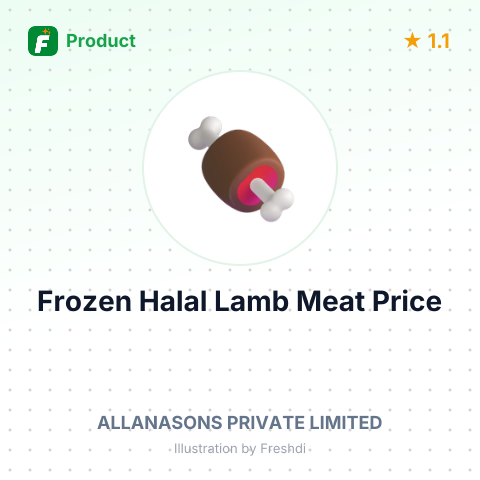 Frozen Halal Bone-In Lamb/Sheep Meat – summary card, no photo uploaded yet