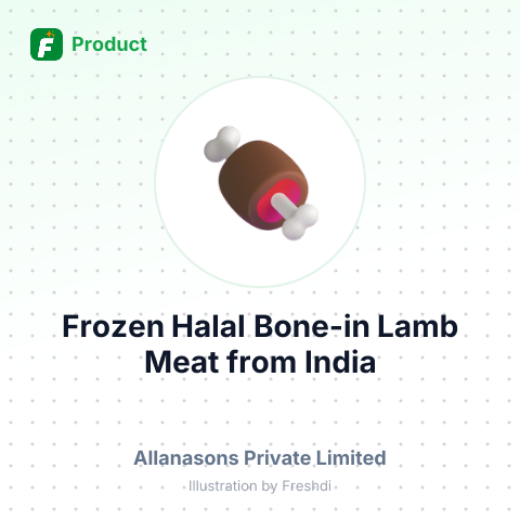 Frozen Halal Bone-in Lamb Meat – summary card, no photo uploaded yet