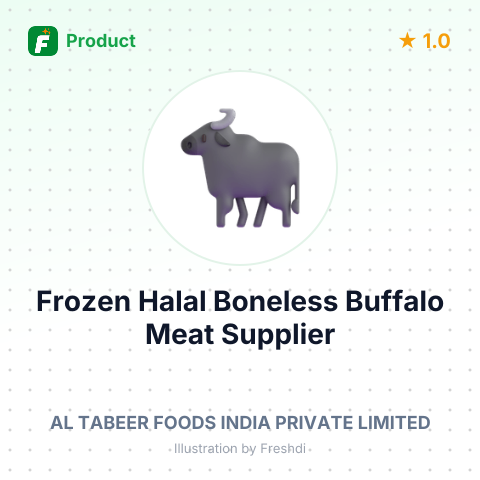 Frozen Halal Boneless Buffalo Meat – summary card, no photo uploaded yet
