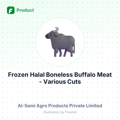 Frozen Halal Boneless Buffalo Meat - Various Cuts – summary card, no photo uploaded yet