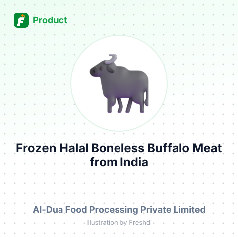 Frozen Halal Boneless Buffalo Meat – summary card, no photo uploaded yet