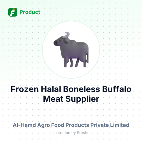 Frozen Halal Boneless Buffalo Meat – summary card, no photo uploaded yet