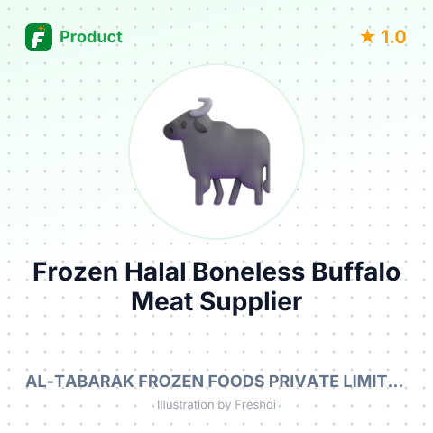 Frozen Halal Boneless Buffalo Meat – summary card, no photo uploaded yet