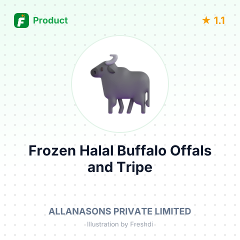 Frozen Halal Buffalo Offals and Tripe – summary card, no photo uploaded yet