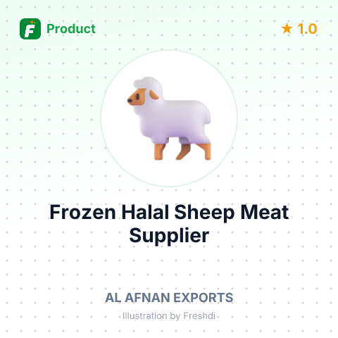 Frozen Halal Sheep Meat – summary card, no photo uploaded yet