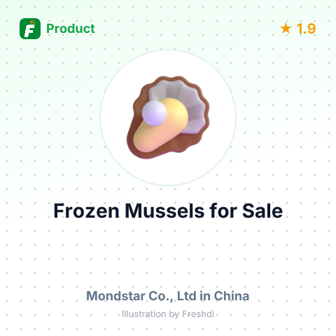 Frozen Half-Shell Mussels – summary card, no photo uploaded yet