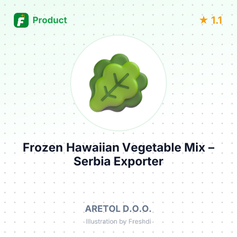Frozen Hawaiian Vegetable Mix – summary card, no photo uploaded yet