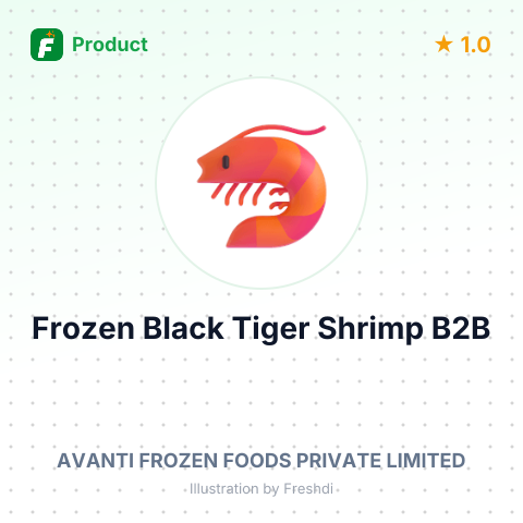 Frozen Headless Black Tiger Shrimp – summary card, no photo uploaded yet