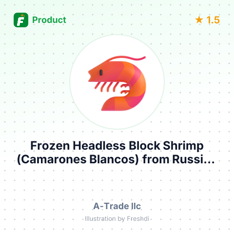 Frozen Headless Block Shrimp (Camarones Blancos) – summary card, no photo uploaded yet
