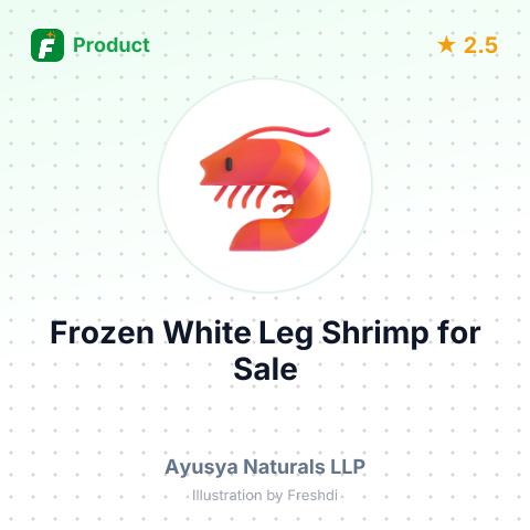 Frozen Headless and Tailless White Leg Shrimp Size 91/110 – summary card, no photo uploaded yet