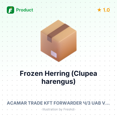 Frozen Herring (Clupea harengus) – summary card, no photo uploaded yet